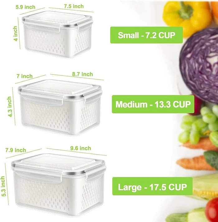 Förvaringskärl för frukt och grönsaker