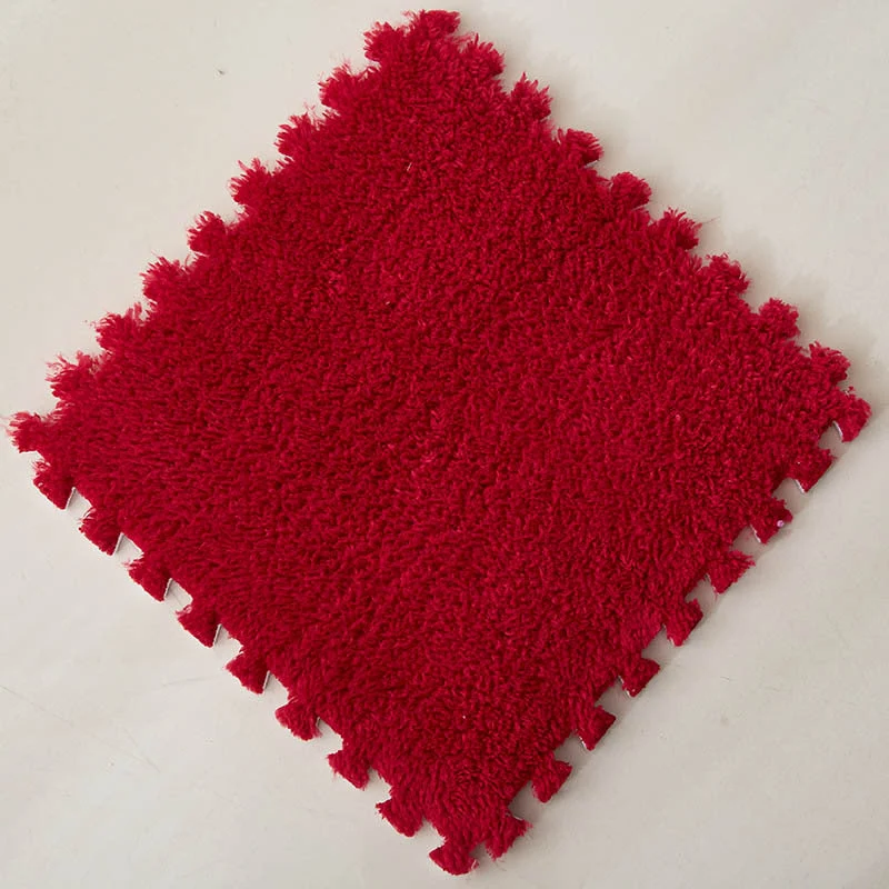 Patchwork matta, sovrum full hushåll kvadrat pussel golvmatta, plysch yta eva miljöskydd skum matta