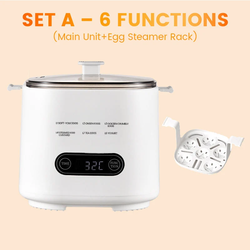 🥚 50% RABATT NU! ✨ Mini Multifunktionell Äggkokare med Smart Touchpanel – enkel frukost med ett tryck – perfekt för perfekta ägg varje gång 🍳