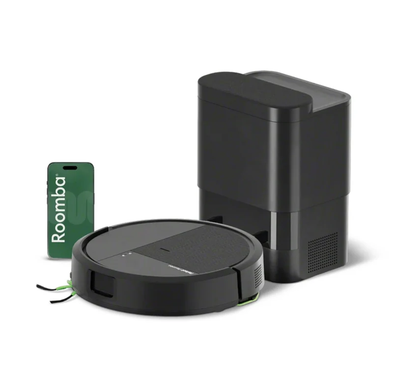 iRobot Roomba Combo+ 115 robotstøvsuger med vask og tømmestation – sort eller hvid