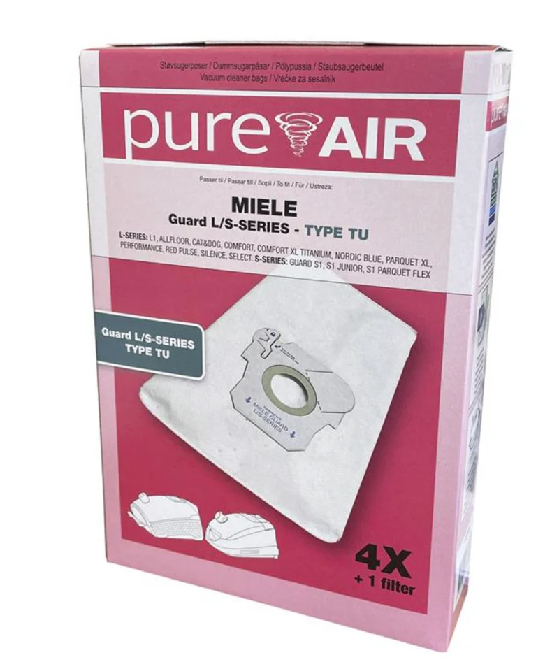 Miele TU støvsugerposer – uoriginal (4 stk + microfilter)