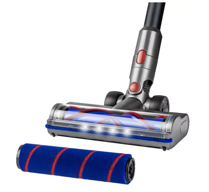 Mundstykke med LED til Dyson V7, V8, V10, V11 & V15 – Blød + Hård V-børste (Uoriginal)