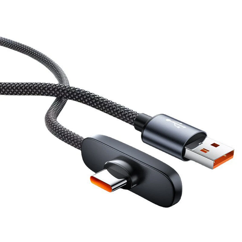 ⚡ 50% RABATT NU! 🎮 100W 90-graders snabbladdningskabel med Type-C – vinkelkontakt, flätad nylon & extrem hållbarhet – perfekt för gaming, laddning och vardagsbruk 🔌✨