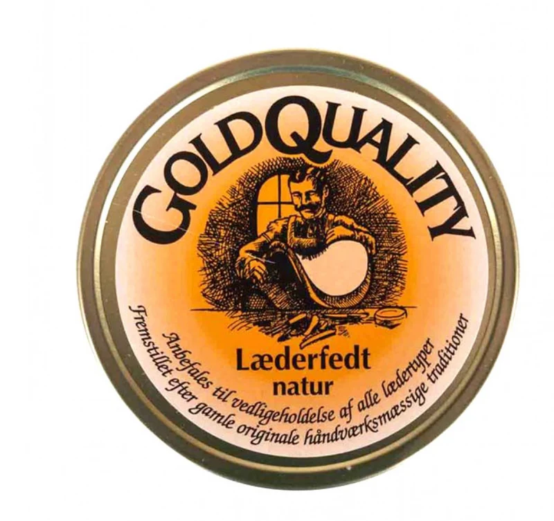 Gold Quality læderfedt natur - flere størrelser