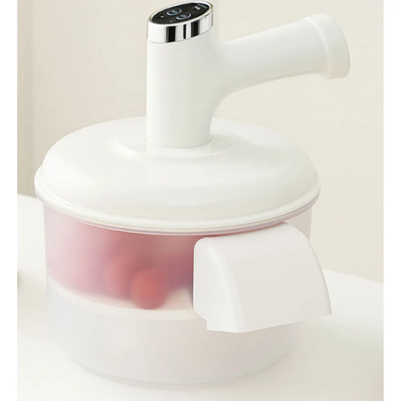 🧄🍎 50% RABATT NU! Transparent elektrisk frukt- & grönsaksskalare – 5 rostfria blad, snabb skalning & enkel rengöring – perfekt för köket 🍇✨