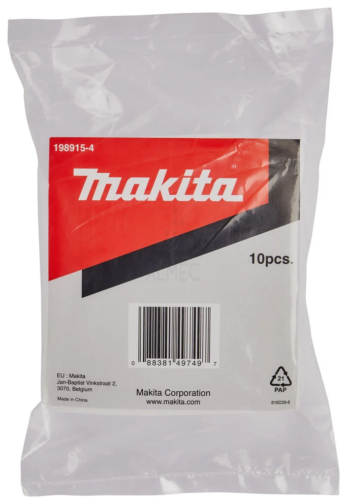Originalt Makita Filter til DCL180 / DCL181 – 10 stk., Varenr. 198915-4