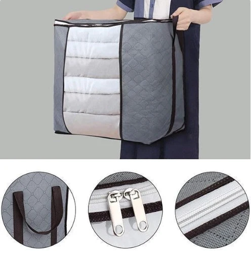 🧺 50% RABATT NU! Quiltförvaringsväska – klar fönsterdesign, tvåvägsdragkedja & stor kapacitet – perfekt för säsongsförvaring 🛏️✨