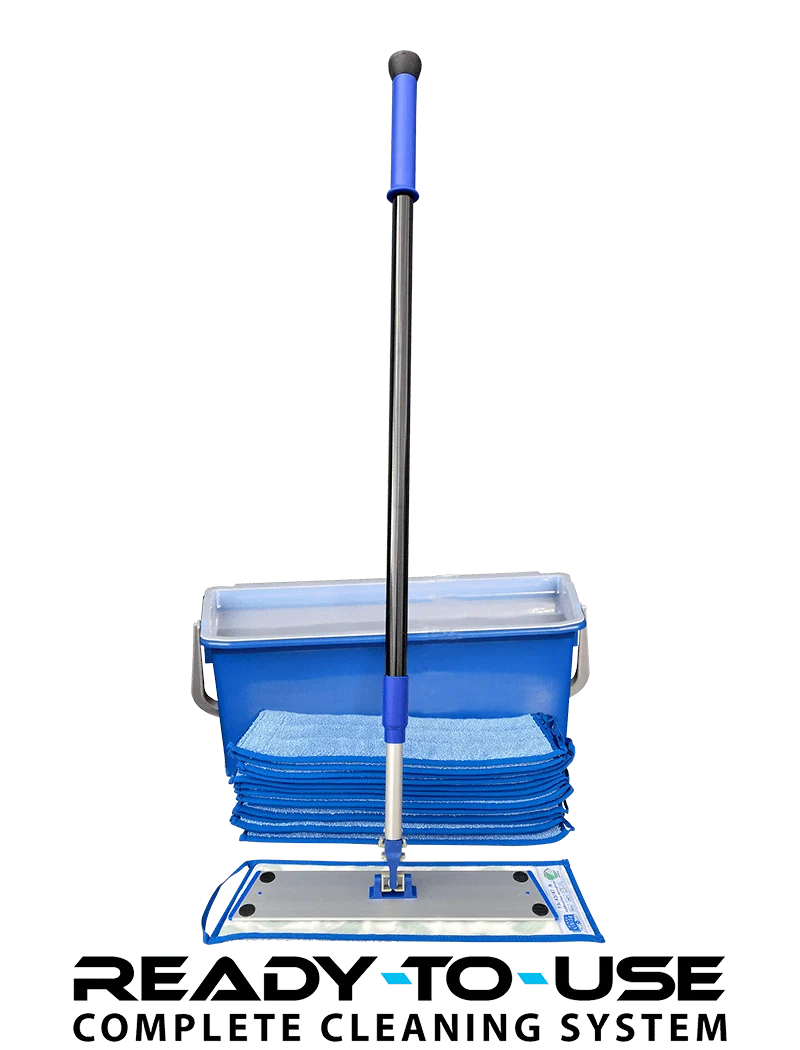 Mikro Vision moppesystem med 15 mopper