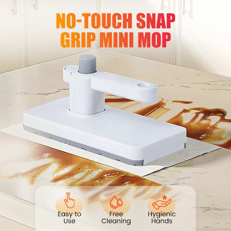 📢📢50 % RABATT !! ⏰No-Touch Snap Grip Mini Mop