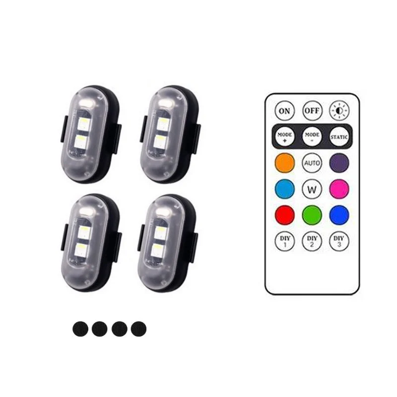 8 Färger Trådlösa LED-lampor med Fjärrkontroll
