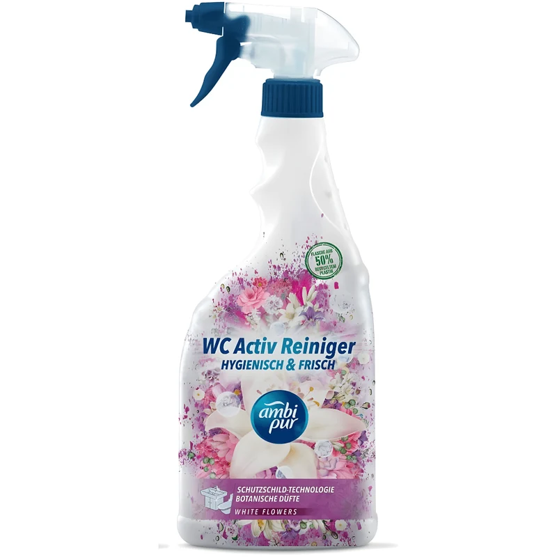 Ambi Pur WC Spray 750ml – White Flowers | EU Made
