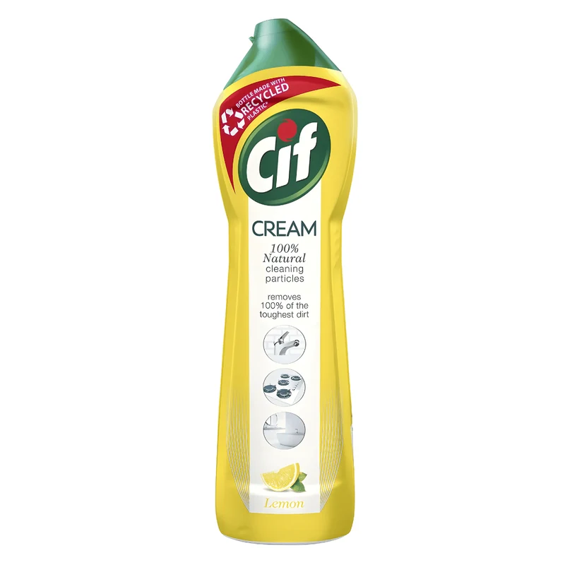 Cif Lemon Cream Cleaner 500ml – UK Made | Multipurpose Premium Cleaner