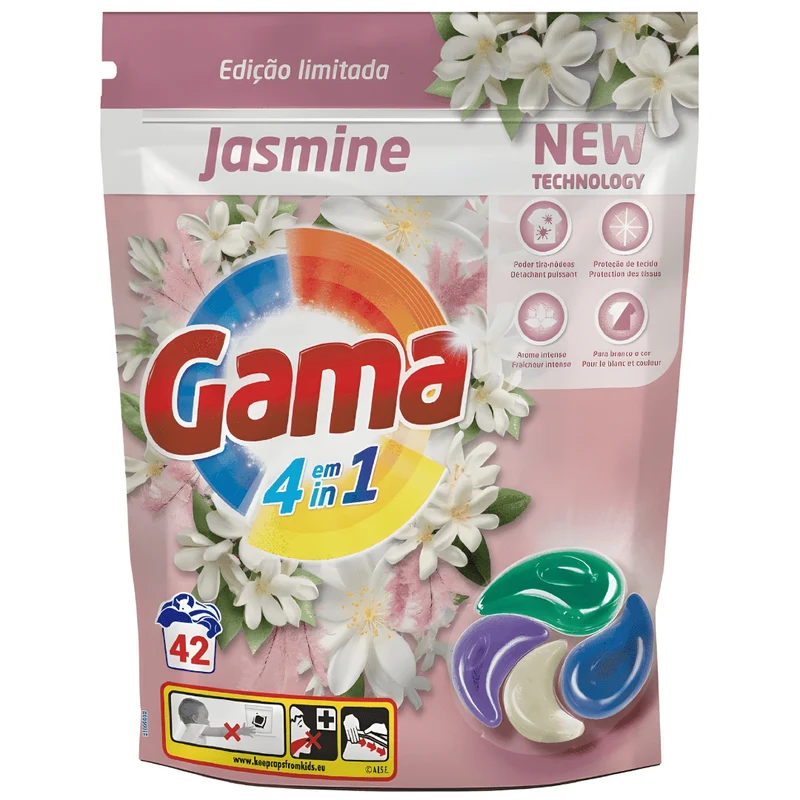 GAMA Jasmine 4in1 Laundry Capsules – 42 Doses | EU Made