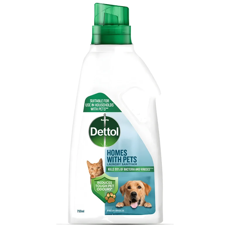 Dettol Laundry Sanitiser for Homes With Pets 750ml – UK Made | Authentic & Antibacterial