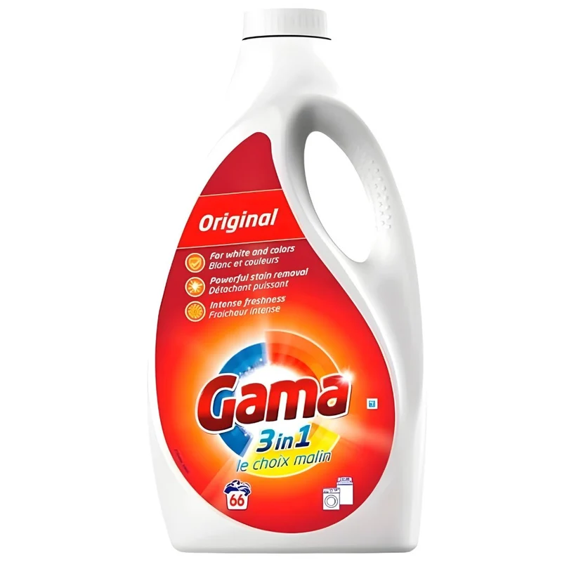 Gama 3-in-1 Original Liquid Detergent 3L – Made in Spain