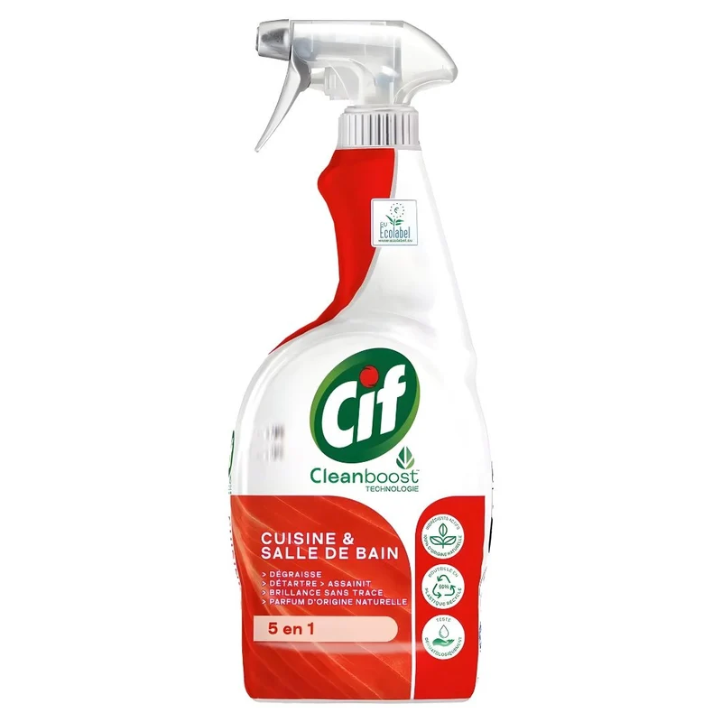 CIF 5-in-1 Kitchen & Bathroom Spray – 750ml - Made in UK