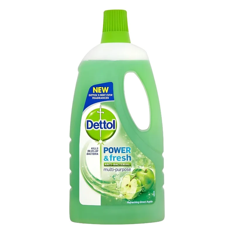 Dettol Antibacterial Multi-Purpose Liquid – Citrus or Green Apple (1L)