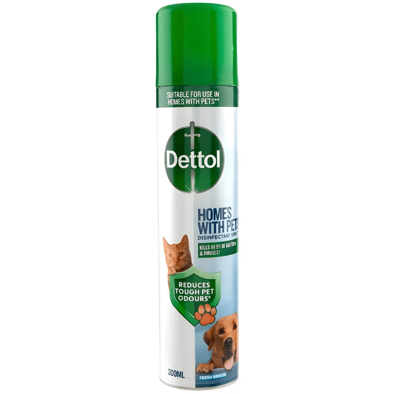 Dettol Homes with Pets Disinfectant Spray, 300ml