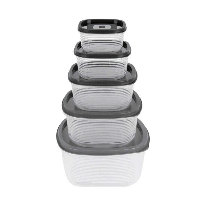 ERNESTO® Food Storage Container Set 5 Pieces Stackable