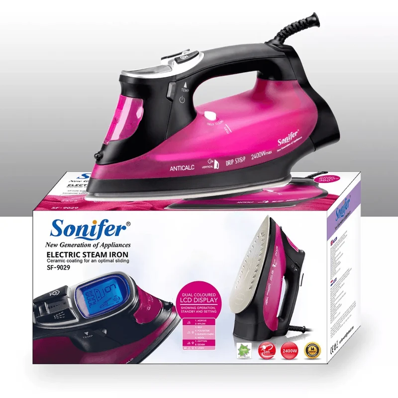 Sonifer Universal Steam Iron 2400W LCD Display