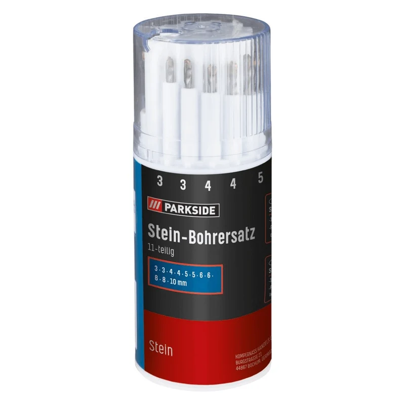 PARKSIDE® Drill Bit Set For Stone, HSS or Wood