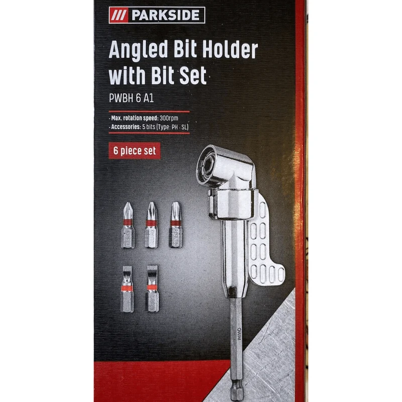 Parkside Angled Bit Holder with Bit Set