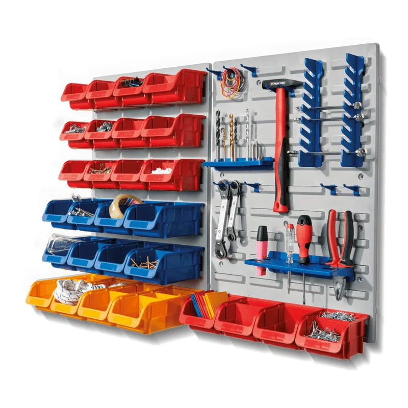 PARKSIDE® Wall Organizer, 75 Pieces, 2 Wall Panels