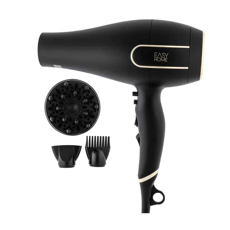 EASYHOME Professional Hair Dryer, Black 2,000-2,400W
