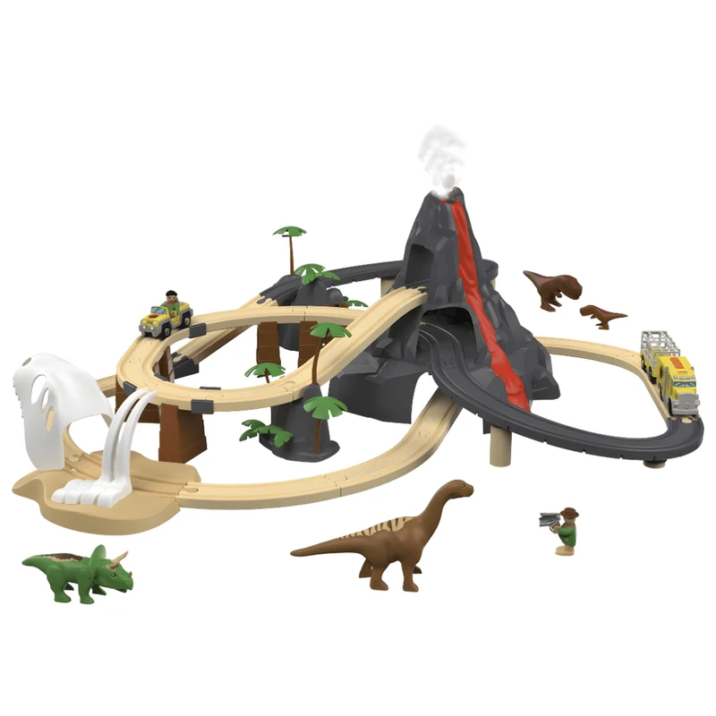 Playtive Railway Set Dino Park 65 Pieces 4.2m