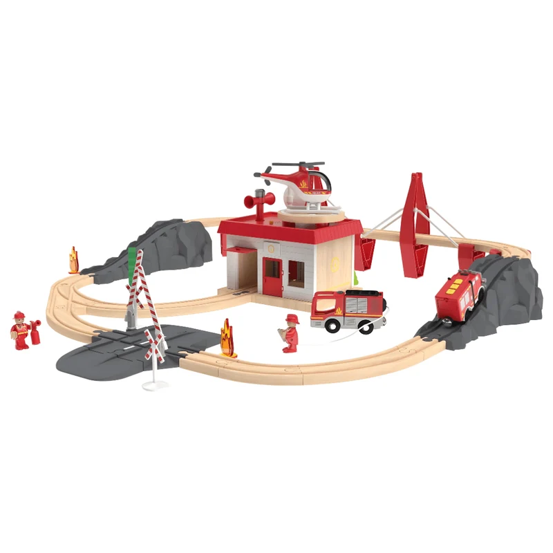 Playtive Fire Brigade Train Set 47 Pieces 2.85m