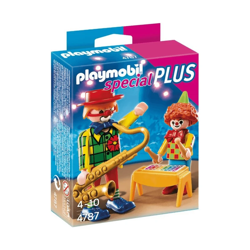 PLAYMOBIL4787 Clowns Play Set , Fun Imaginative Role-Play, Suitable for Children Ages 4+