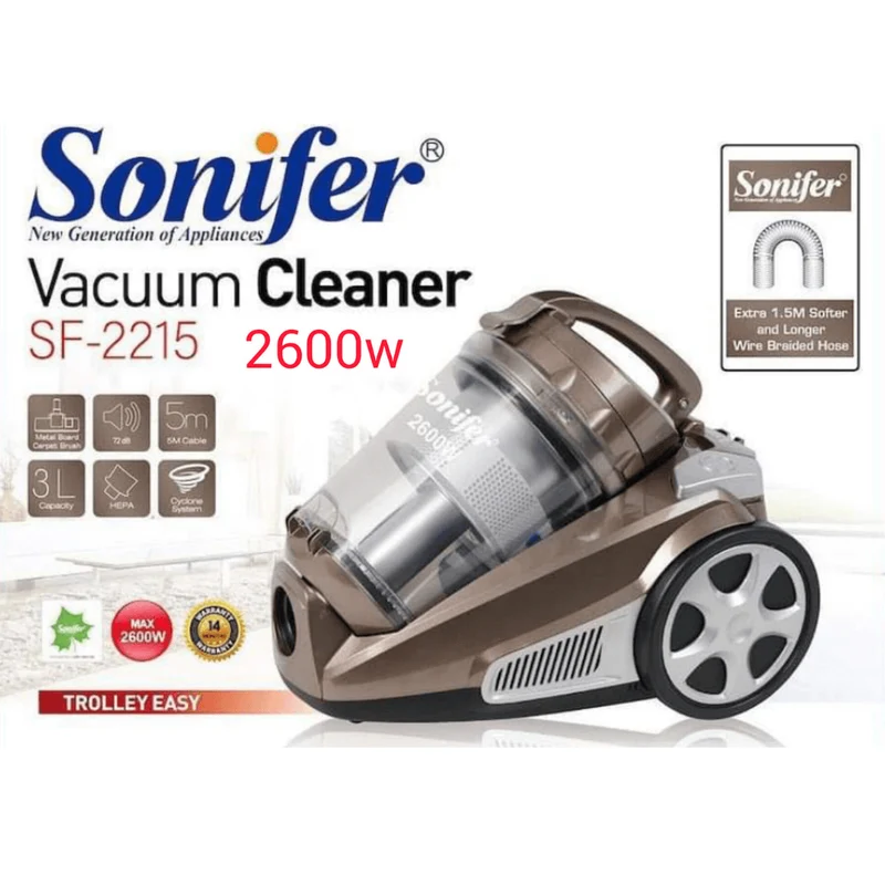 2600W 3L HEPA Filter Vacuum Cleaner of Capacity SF-2215