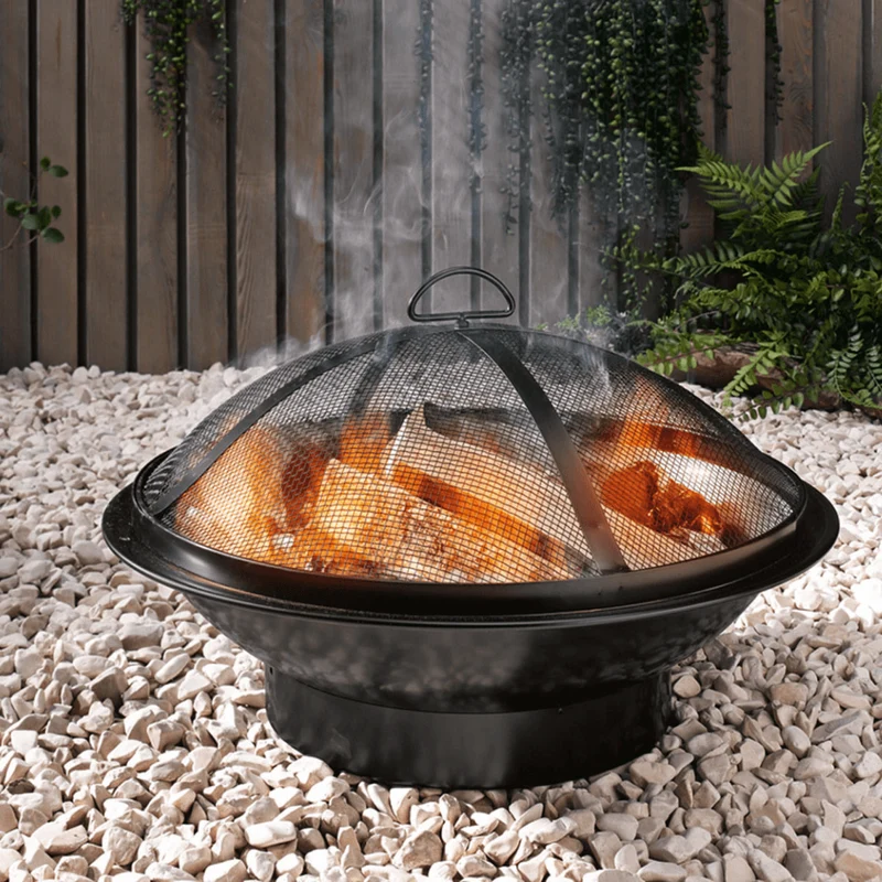 GRILLMEISTER Fire Pit With Cover, Ø 54 cm