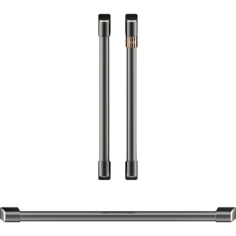2 French-Door Handles; 1 - 30" Handle; - Brushed Black
