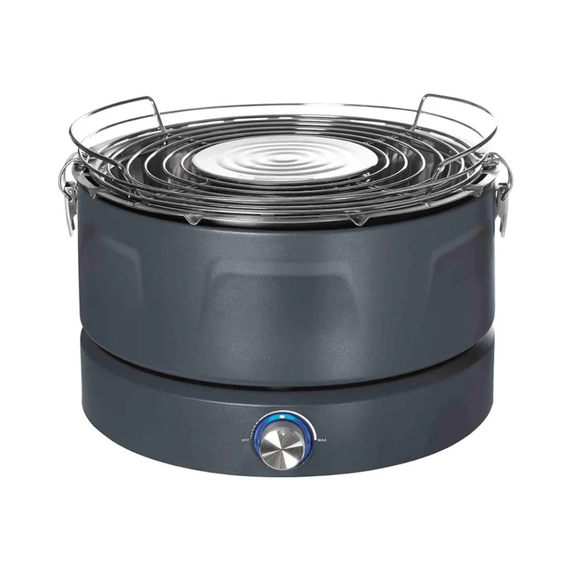 QUIGG Charcoal Barbecue Electric Ventilation Grill Camping Grill Anthracite