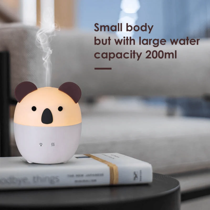 Koala Shape Aroma Diffuser 160ml Cool Mist Humidifier Essential Oil Diffuser For Kids