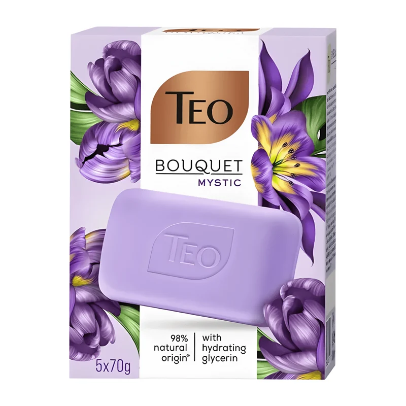 Teo Bouquet Mystic Bar Soap – Oriental Vanilla & Glycerin (5 x 70g)