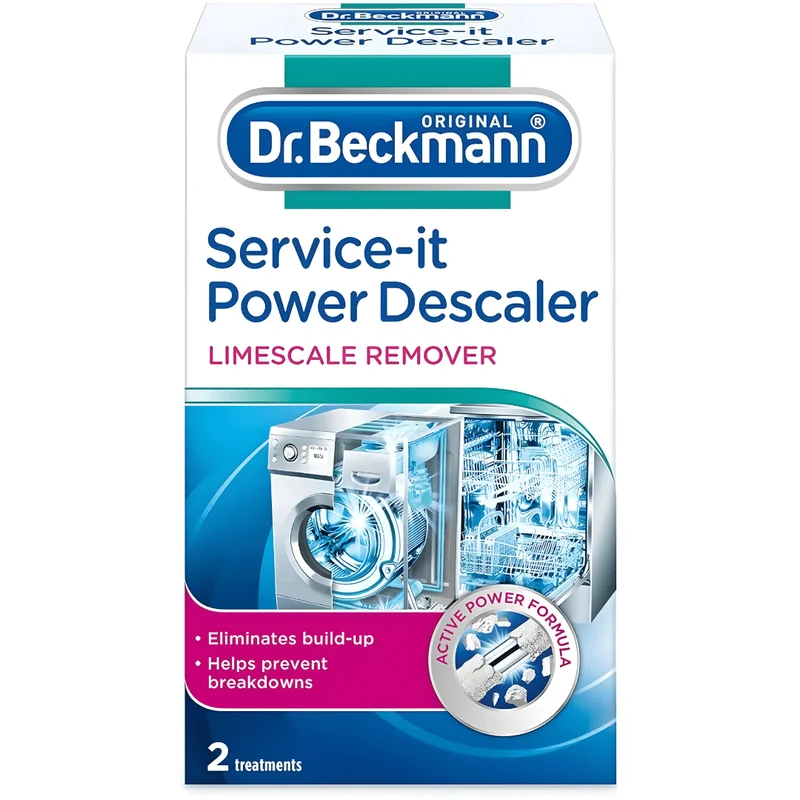 Dr. Beckmann Service-it Power Descaler – UK Made Limescale Remover, 2x50g