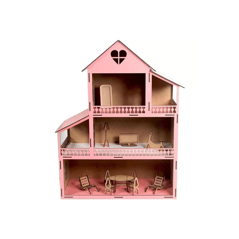 Toy Wooden Heart House