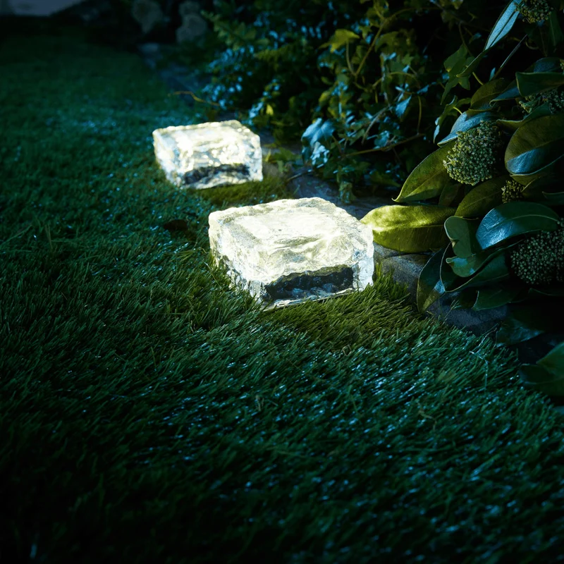 CASA Deco Led Glass stones set of 2