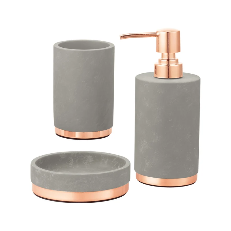 EASY HOME® Ceramic bathroom accessories, set of 3