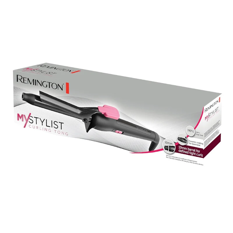 Remington CI1A119 My Stylist Curling Tong , 19 mm-Black