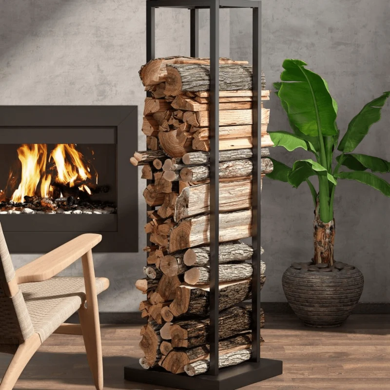 HOME CREATION Firewood Rack 33 × 115 × 33 cm