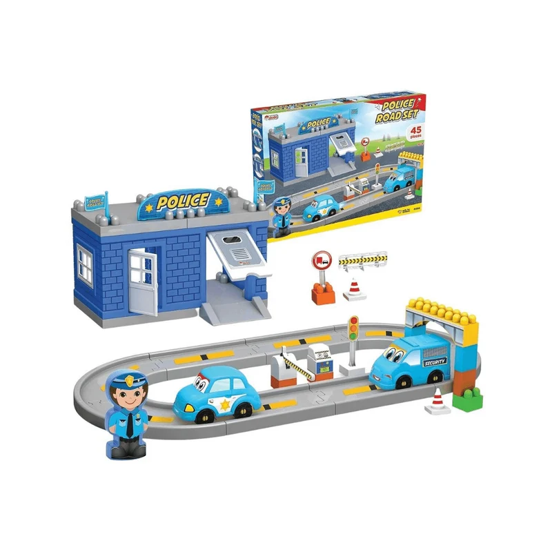 Police Road Set 46 Pieces Play Track