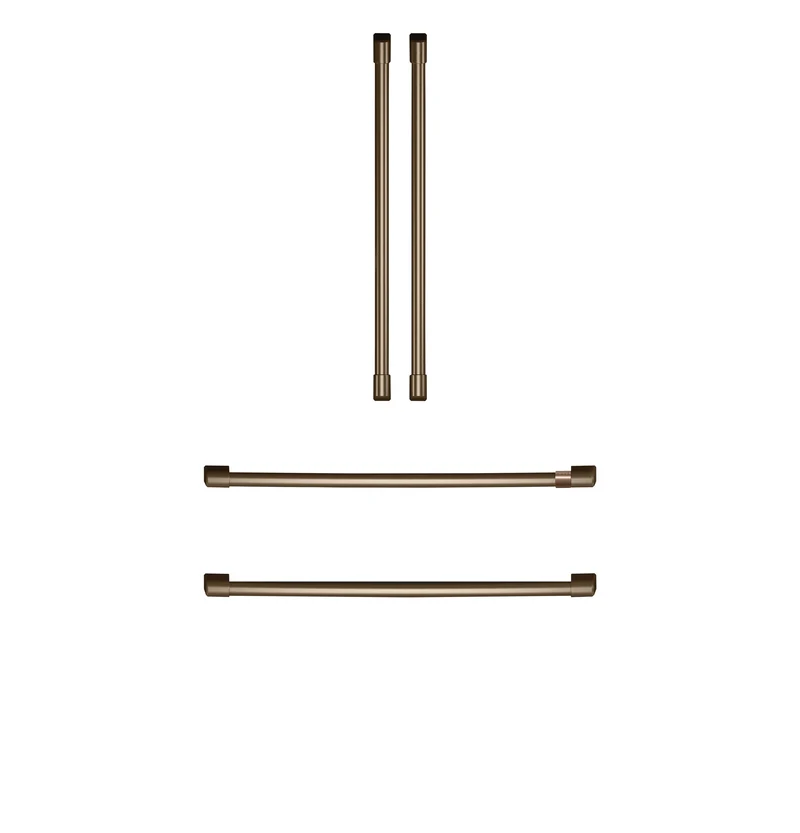 4-Door French Door Refrigerator 4 Piece Handle Kit - Brushed Bronze