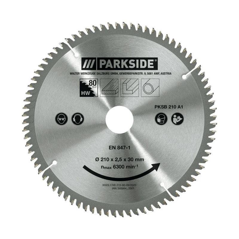 Parkside Circular Saw Blade »PKSB 210 A1«, 210 mm