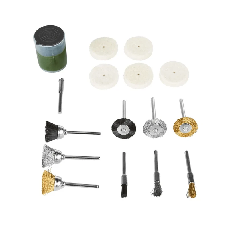 Parkside Brush and Polishing Disc Set 16 Pieces