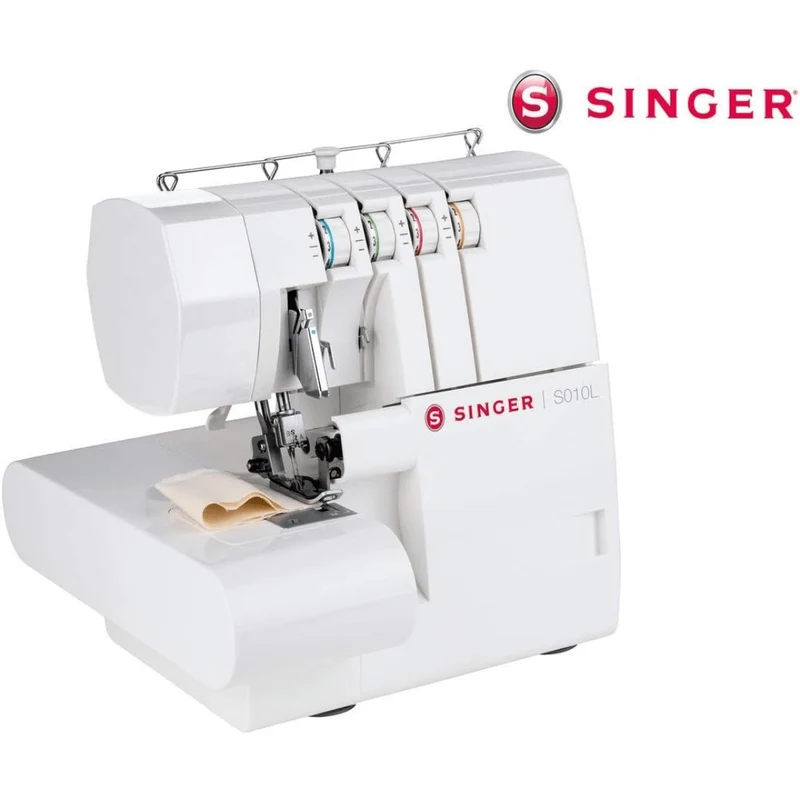 Powerful Performance Singer Overlock Sewing Machine S010L Free Arm 2/3/4 Thread Capability Differential Feed