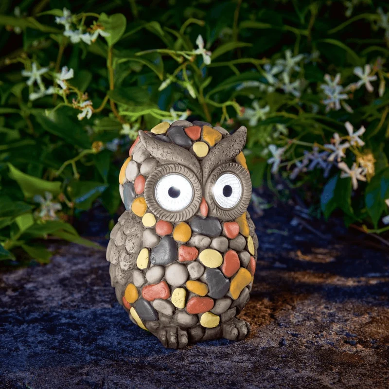 MELINERA DECORATIVE OWL SOLAR LAMP