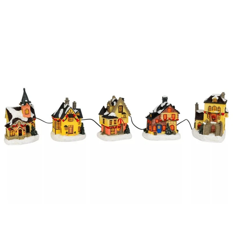 MELINERA VILLAGE OR CHRISTMAS HOUSES SET OF 5